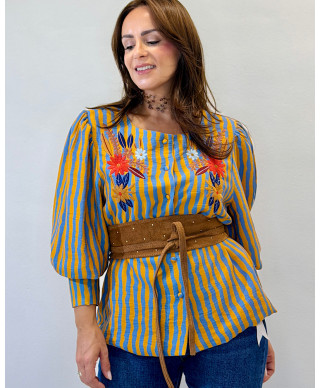 CHAQUETA AITANA · RAYAS BORDADAS