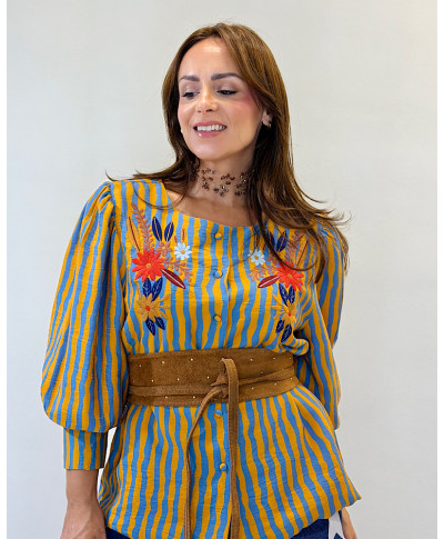 CHAQUETA AITANA · RAYAS BORDADAS