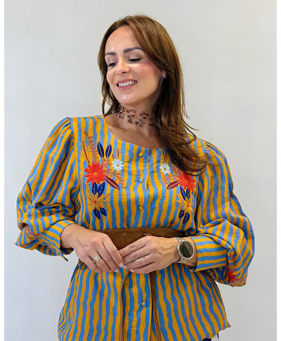 CHAQUETA AITANA · RAYAS BORDADAS