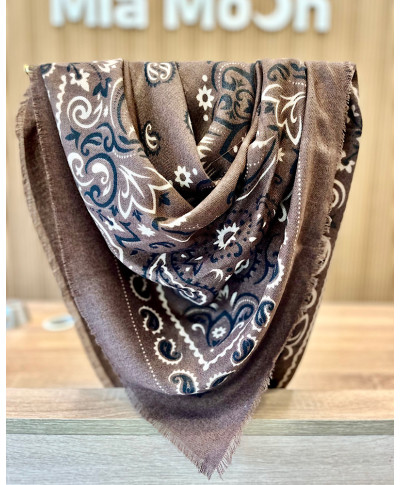 PAÑUELO PAISLEY CHOCOLATE