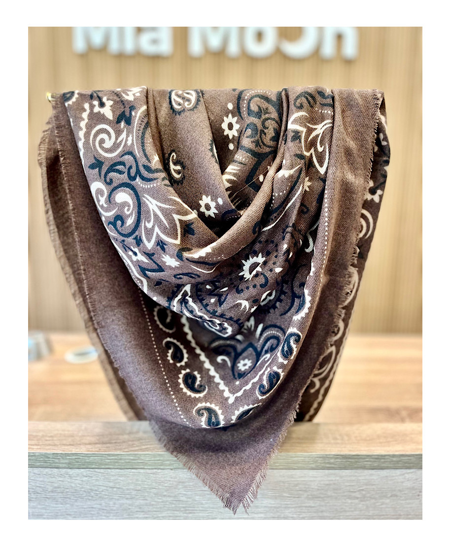 PAÑUELO PAISLEY CHOCOLATE