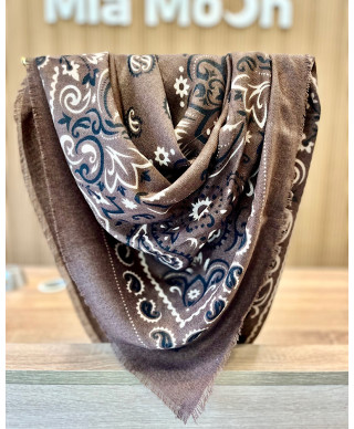 PAÑUELO PAISLEY CHOCOLATE
