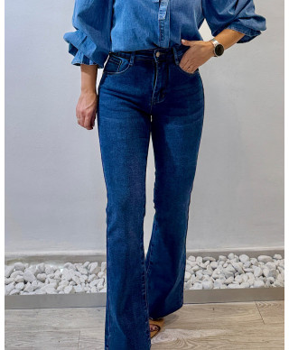 PANTALON TINA I CON FAJA INCORPORADA I DENIM