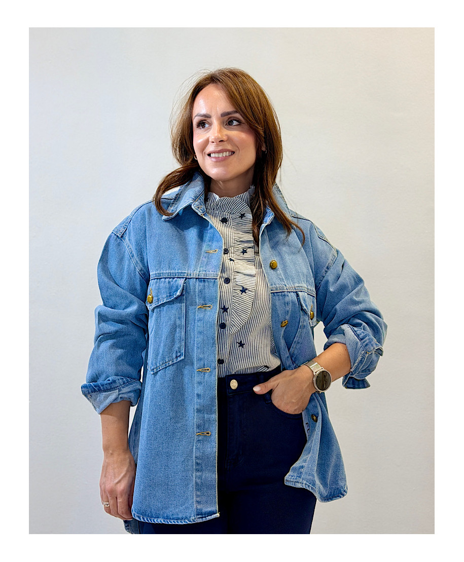SOBRECAMISA BERTA· DENIM CLARO