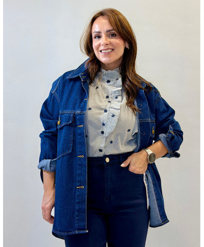 SOBRECAMISA BERTA· DENIM OSCURO