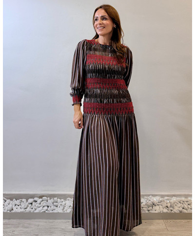 VESTIDO BARBARA · CHOCOLATE