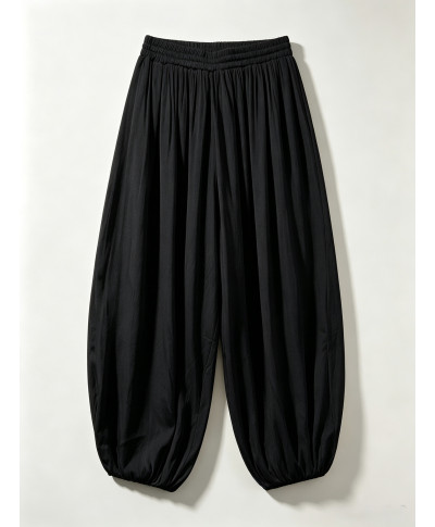 PANTALON LIVIA · BOMBACHO FLUIDO· NEGRO