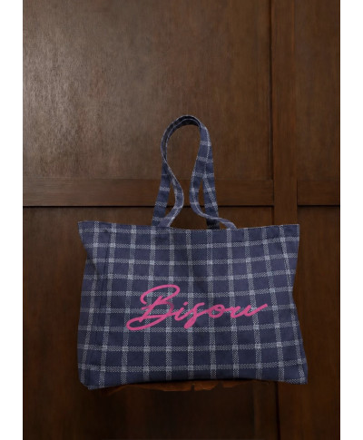 BOLSO CASSIS · CUADROS BIJOU · AZUL