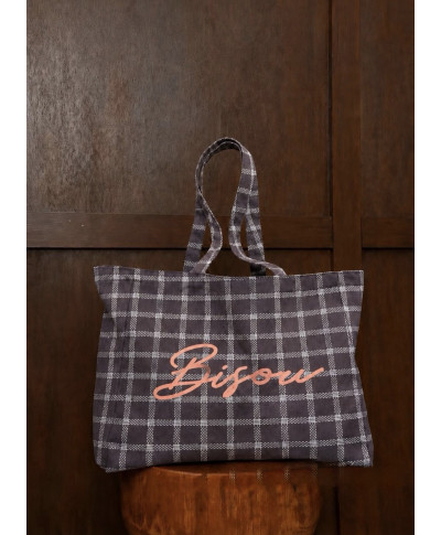 BOLSO CASSIS · CUADROS BIJOU · MARRON