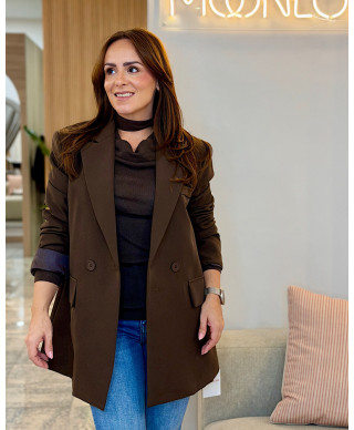 BLAZER MAËLYS · CHOCOLATE
