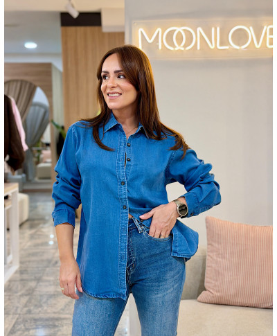 CAMISA MARTINA · DENIM FLUIDO