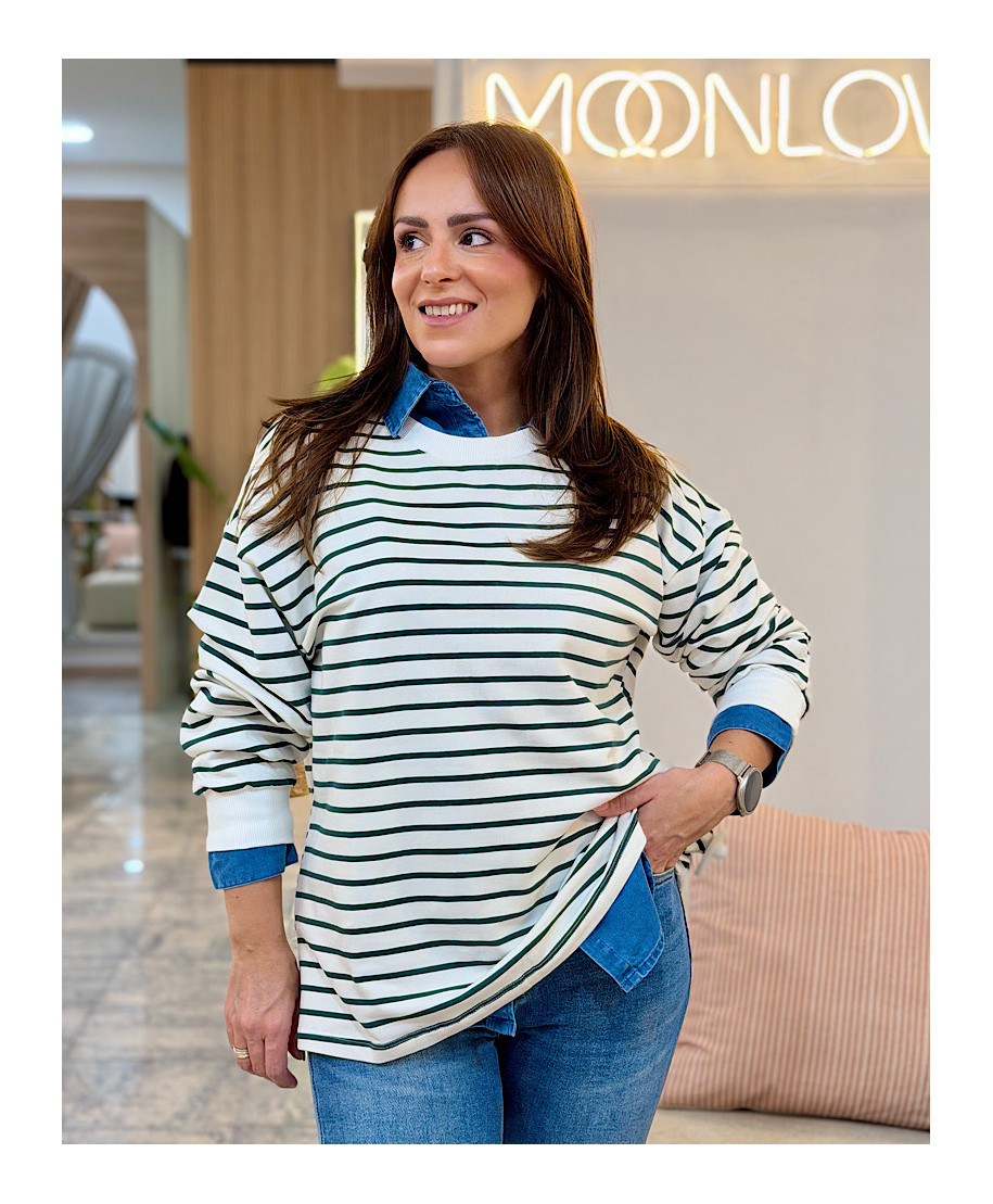 SUDADERA MARINERA · VERDE
