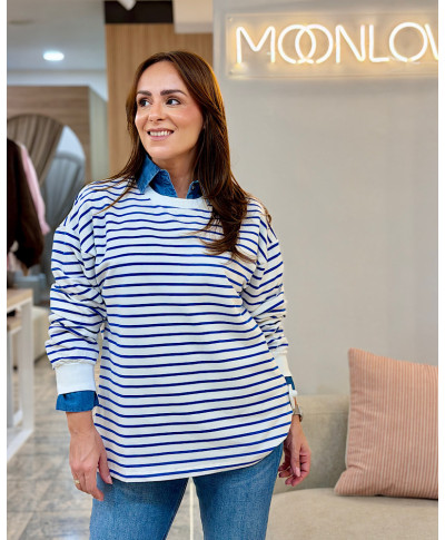 SUDADERA MARINERA · AZUL