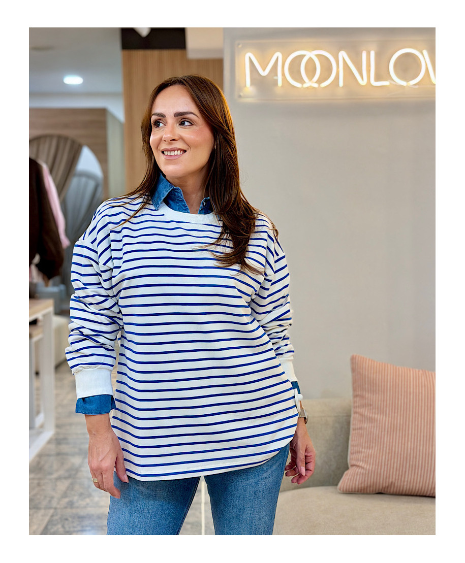 SUDADERA MARINERA · AZUL