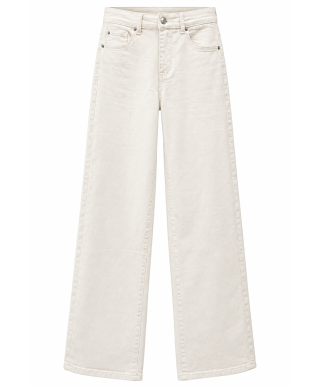 JEAN WIDE LEG BLANCO ROTO