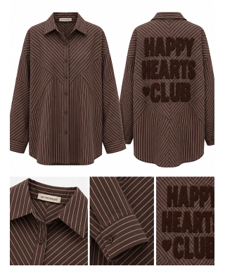 CAMISA HAPPY HEARTS · CHOCOLATE