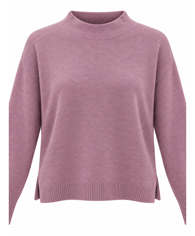 JERSEY LIORA · PUNTO BÁSICO DE CUELLO SEMIALTO · MALVA
