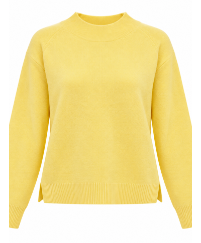 JERSEY LIORA · PUNTO BÁSICO DE CUELLO SEMIALTO · AMARILLO