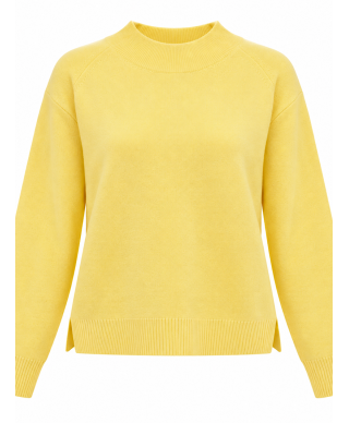 JERSEY LIORA · PUNTO BÁSICO DE CUELLO SEMIALTO · AMARILLO