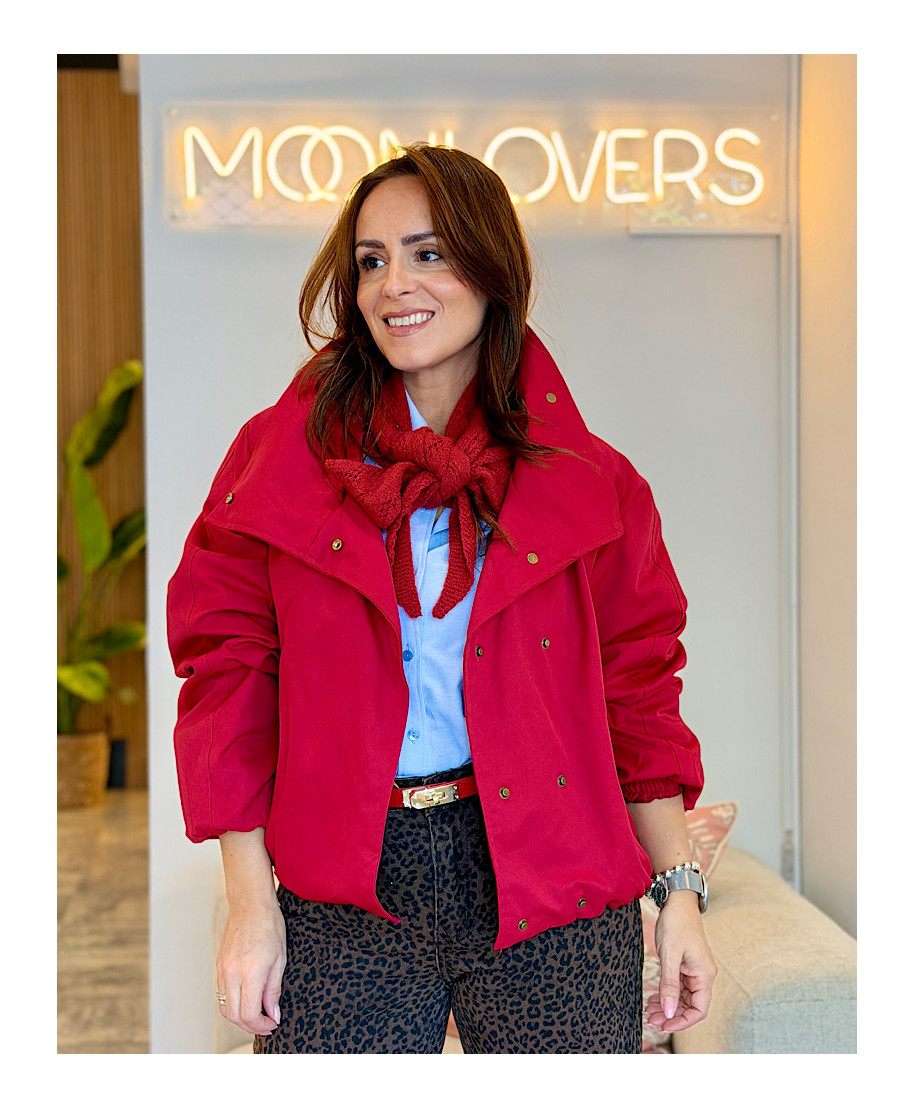 CHAQUETA BOMBER CHERRY · ROJA
