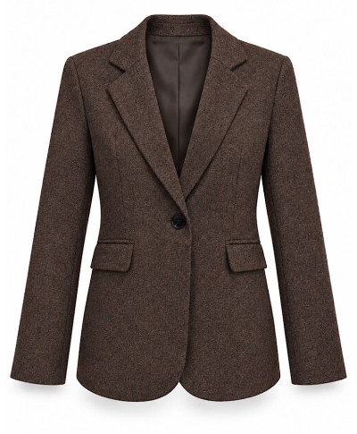 BLAZER NATALIA · CLÁSICO· MARRON