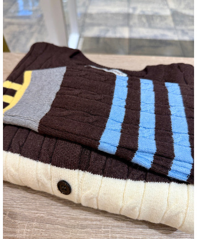 CARDIGAN LOLA · MARRON