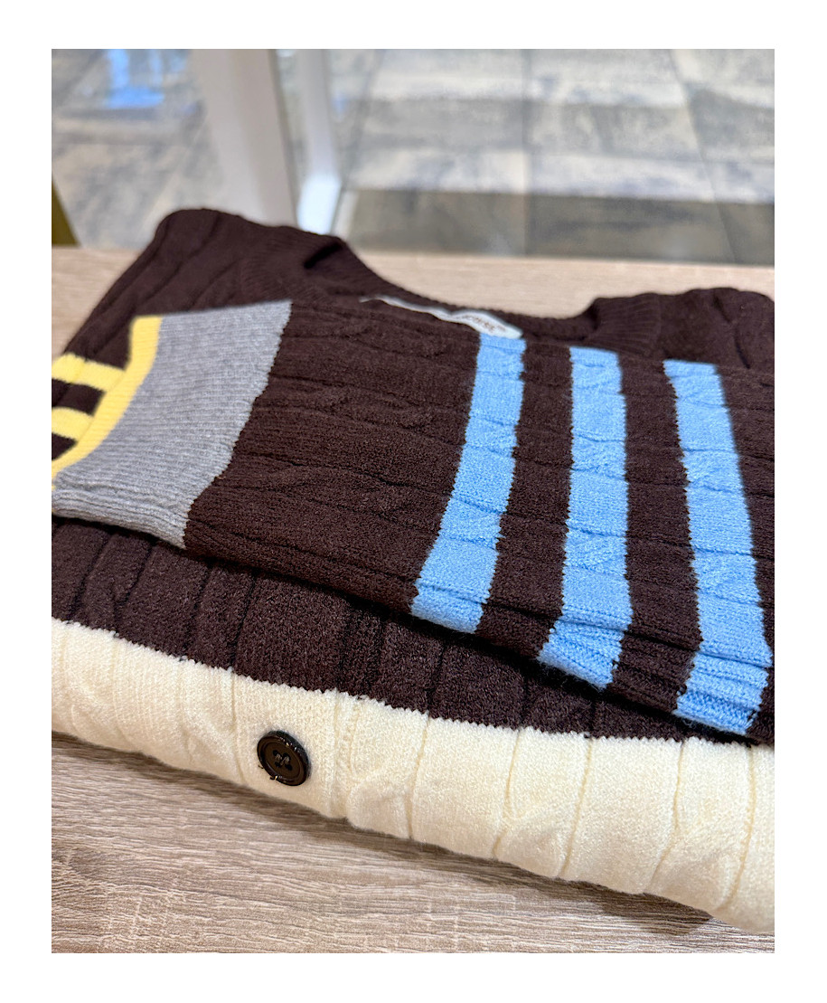 CARDIGAN LOLA · MARRON