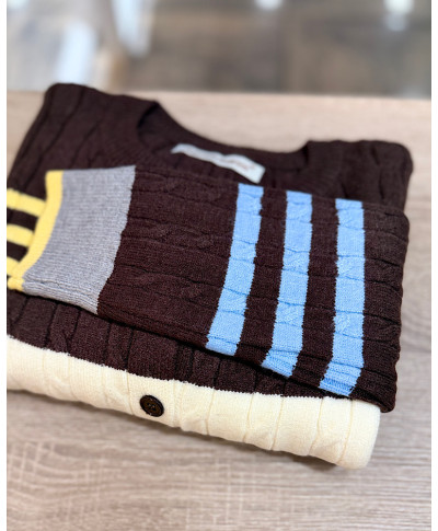 CARDIGAN LOLA · MARRON