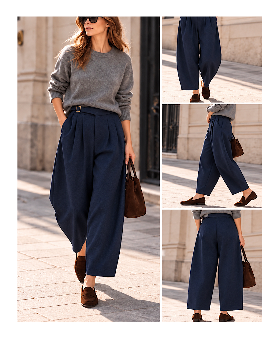 PANTALÓN SÉRAPHINE ·MARINO