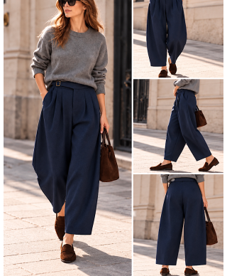 PANTALÓN SÉRAPHINE ·MARINO
